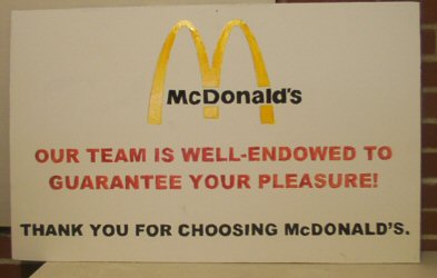 McDonald's Sign Prank