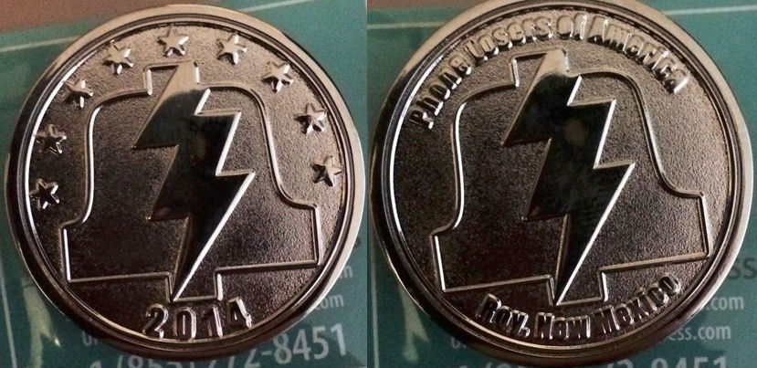 Frickin' PLA Coin - picture by Rick Bollinger