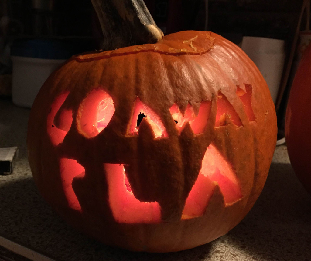 Brandon's kickass 2015 pumpkin