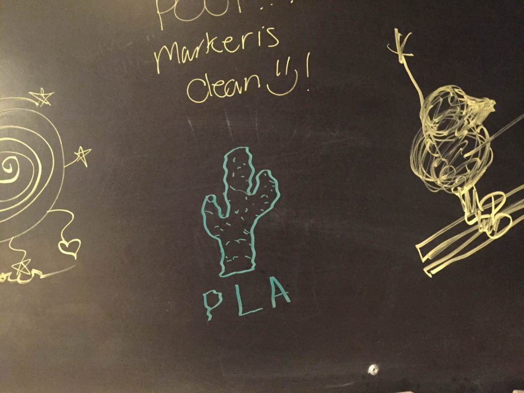 Thanks for sending this picture of bathroom graffiti, Arlo!